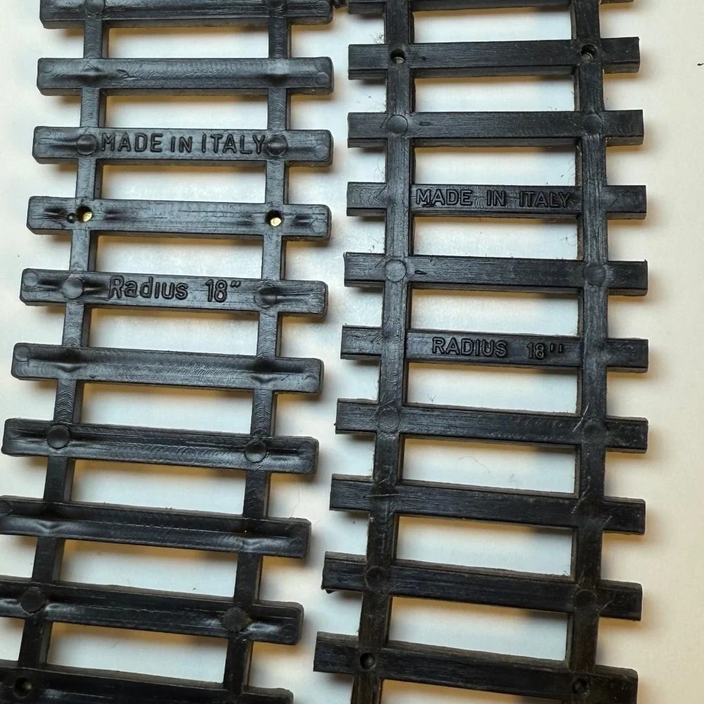 Vintage 1970s HO Scale Brass Model Feller Garnet Train Track Lot Italy 36 Pieces